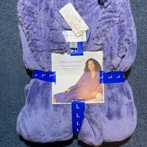 Midnight by Carole Hochman Lavender Plush Wrap Robe